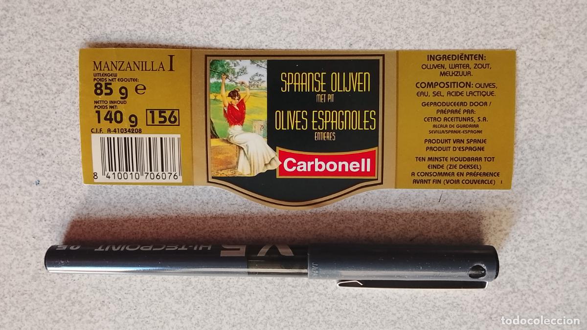 Etiquetas antiguas: Haga su oferta etiqueta - ACEITE CARBONELL OLIVES ESPAGNOLES