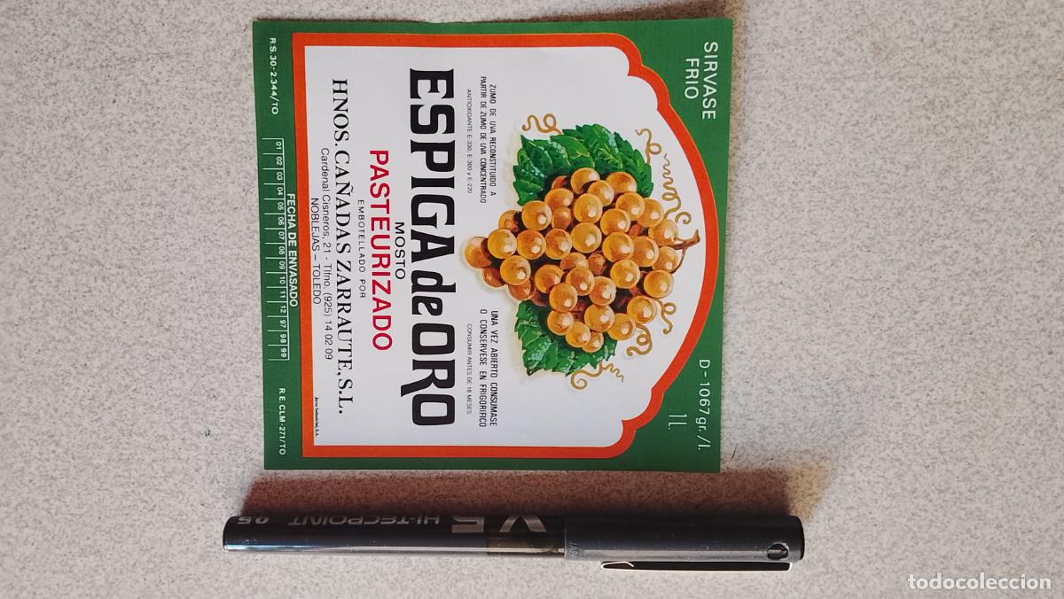 Etiquetas antiguas: Haga su oferta etiqueta - MOSTO ESPIGA DE ORO NOBLEJAS TOLEDO
