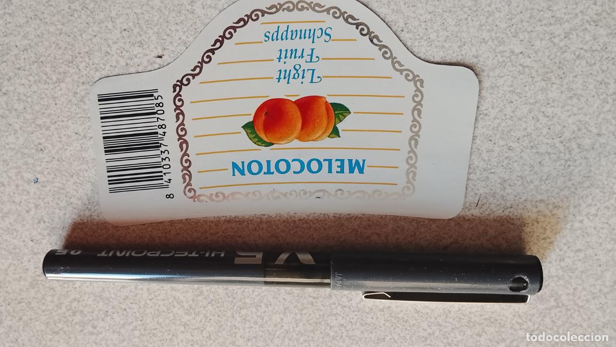 Etiquetas antiguas: Haga su oferta etiqueta - LICOR O ZUMO DE FRUTAS MELOCOTON