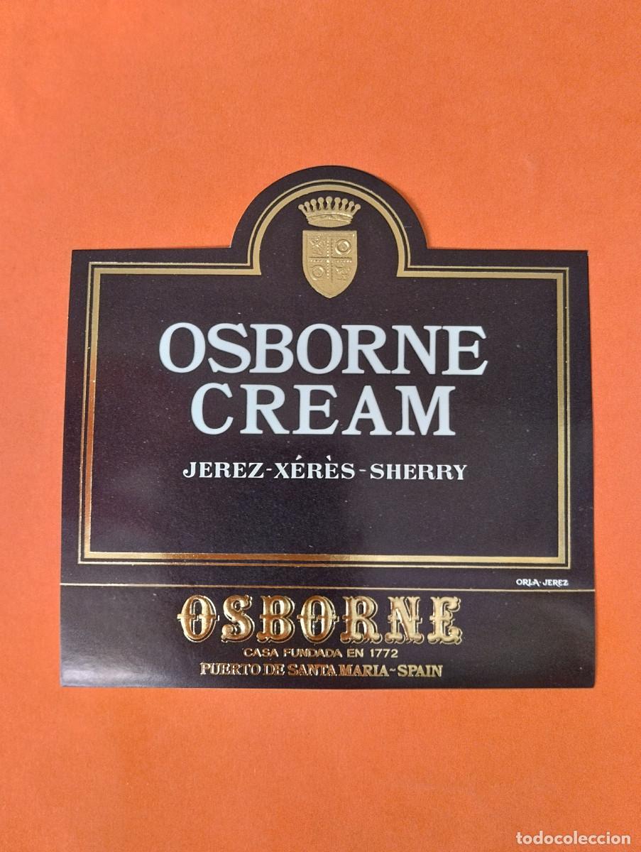 Etiquetas antiguas: ETIQUETA CREAM OSBORNE JEREZ PUERTO DE SANTA MARIA