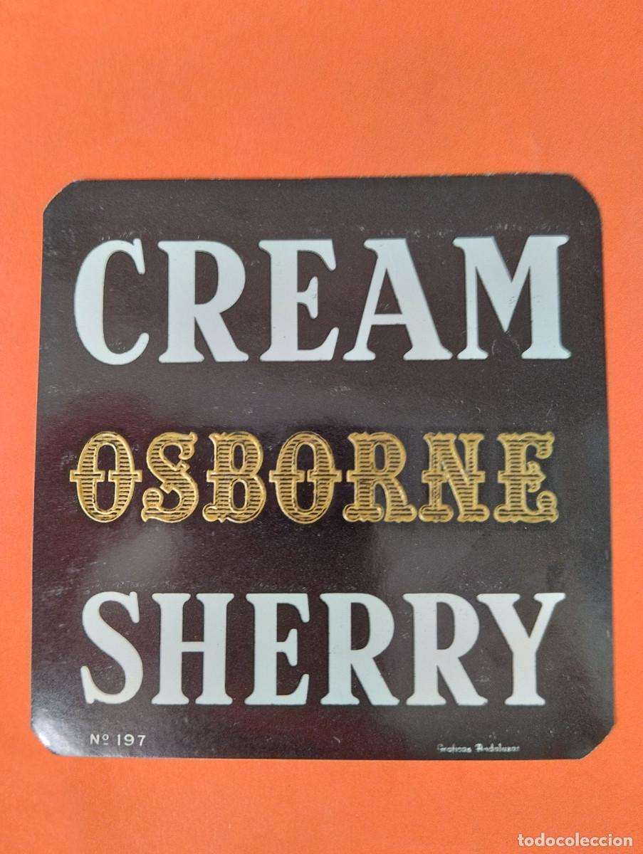 Etiquetas antiguas: ETIQUETA CREAM OSBORNE SCHERRY