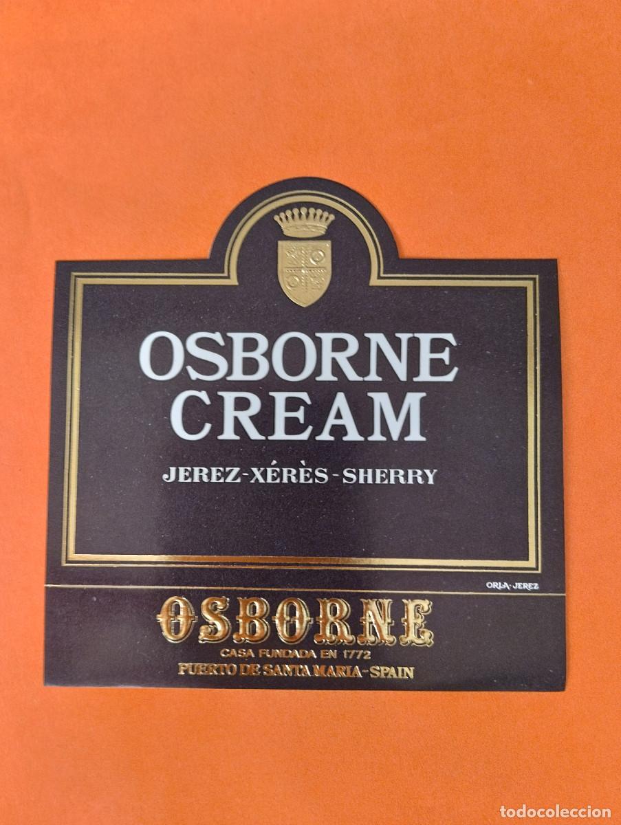 Old Labels: ETIQUETA CREAM OSBORNE JEREZ