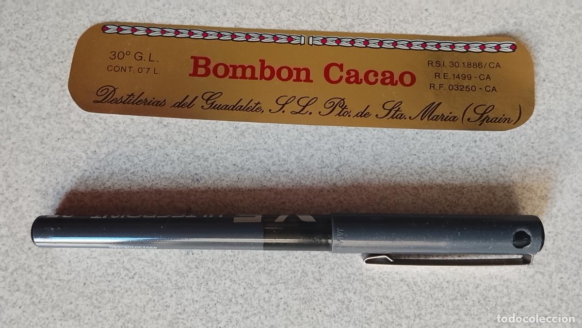 Etiquetas antiguas: Haga su oferta etiqueta - BOMBON CACAO PUERTO DE SANTA MARIA CADIZ