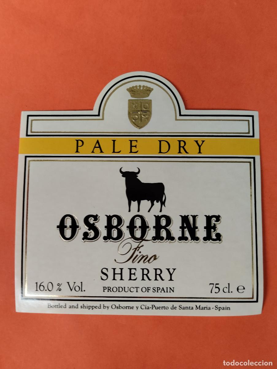 Etiquetas antiguas: ETIQUETA PALE DRY OSBORNE JEREZ