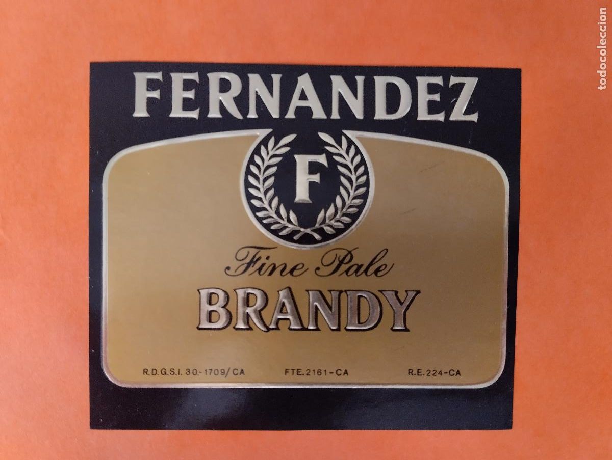 Etiquetas antiguas: ETIQUETA FERNANDEZ FINE PALE BRANDY