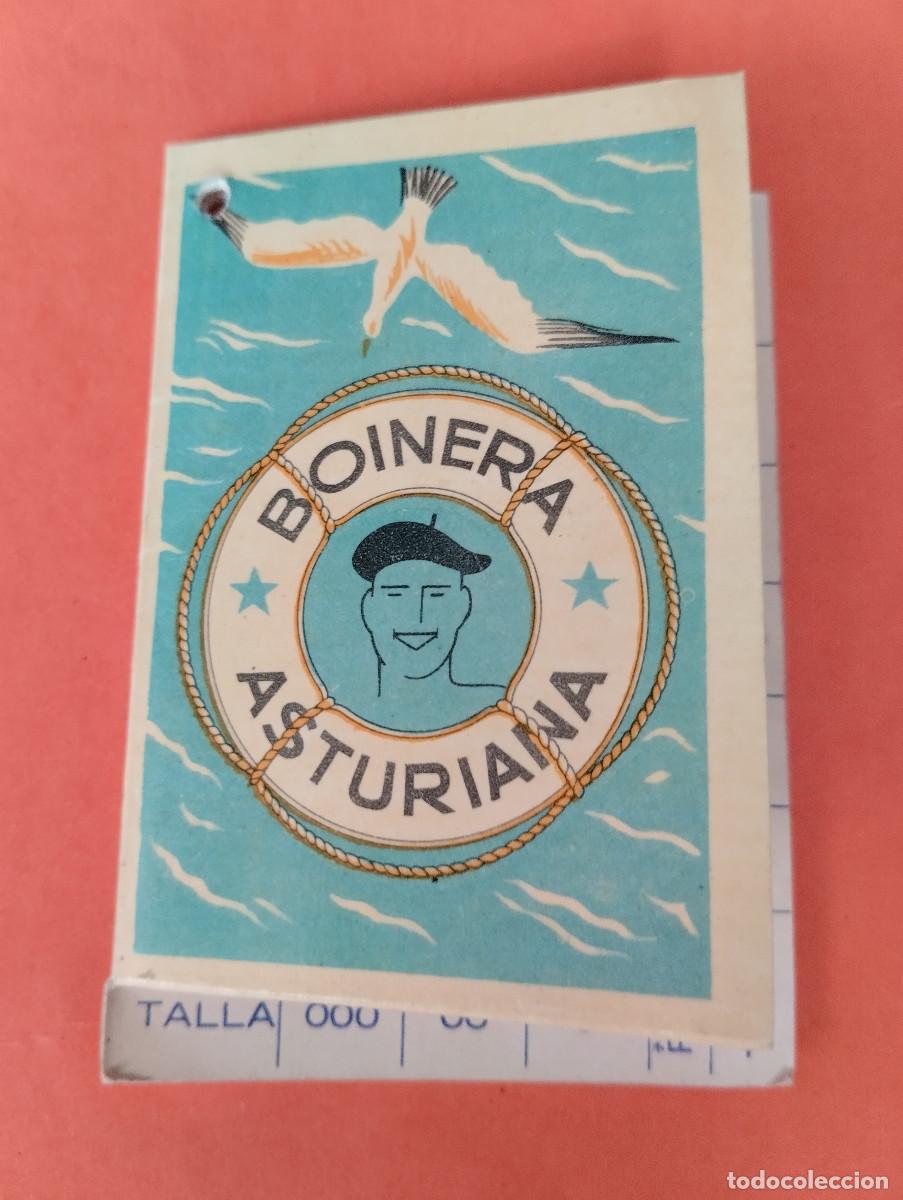 Etiquetas antiguas: ETIQUETA ROPA BOINERA ASTURIANA OVIEDO