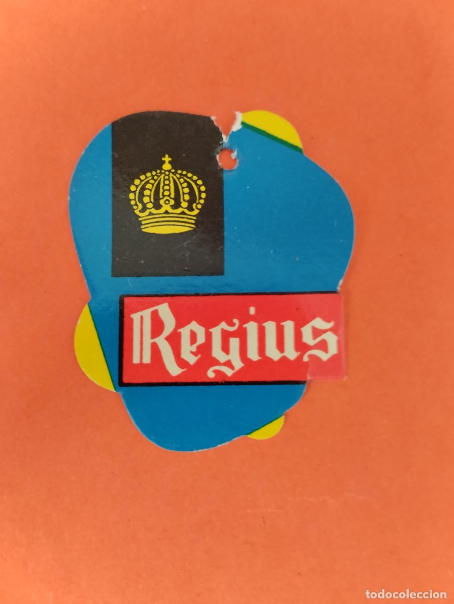 Etiquetas antiguas: ETIQUETA ROPA REGIUS CALELLA