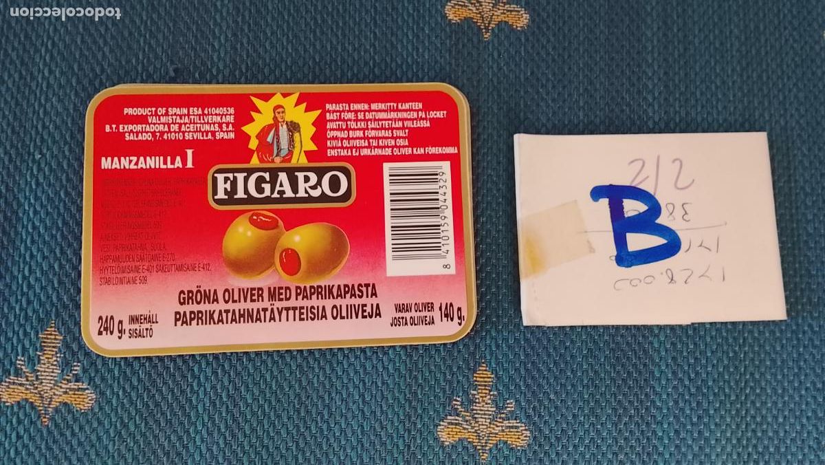 Etiquetas antiguas: Haga su oferta etiqueta - ACEITUNAS EL FIGARO . VER MAS MODELOS PARECIDOS