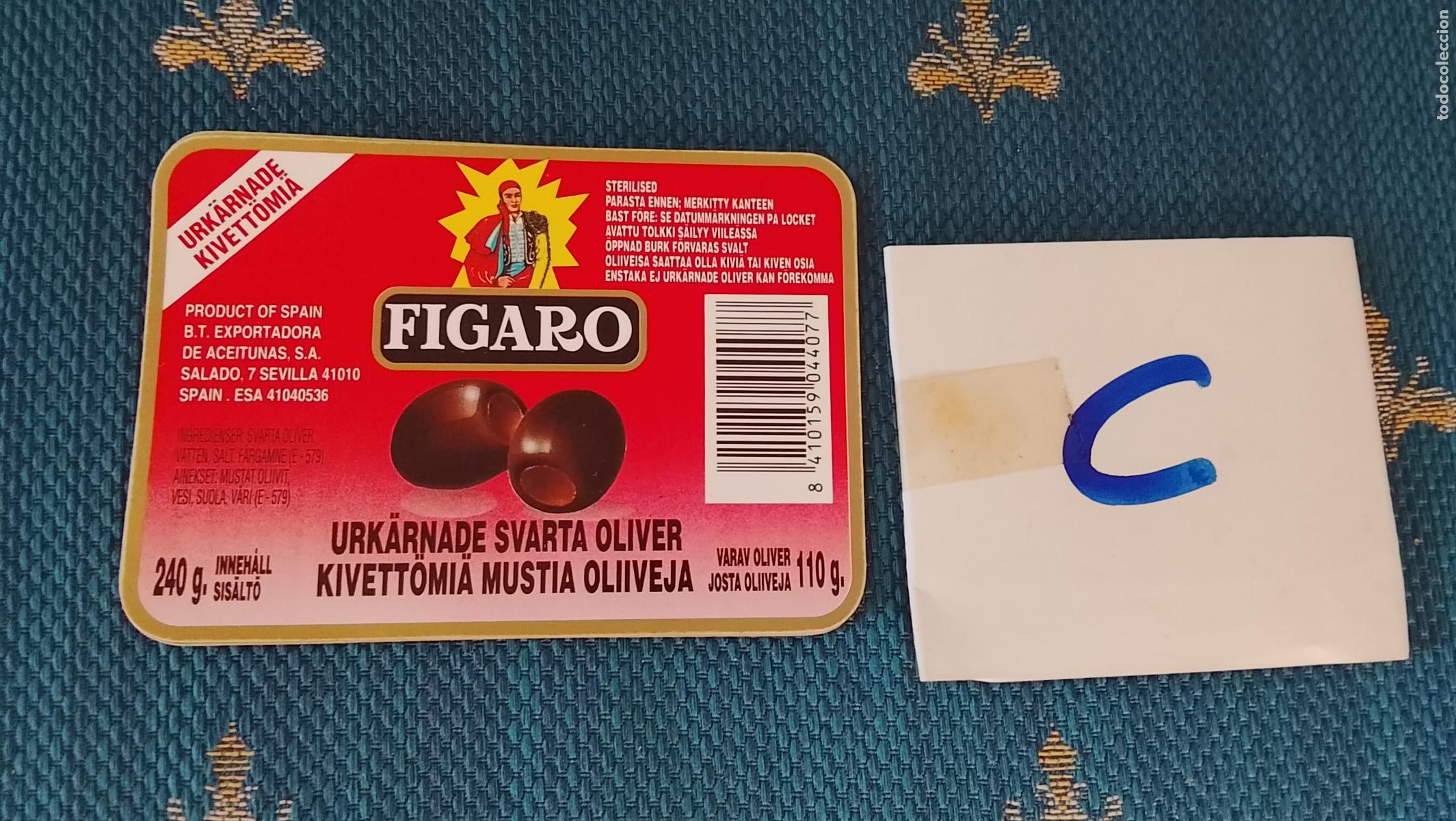Etiquetas antiguas: Haga su oferta etiqueta - ACEITUNAS EL FIGARO . VER MAS MODELOS PARECIDOS