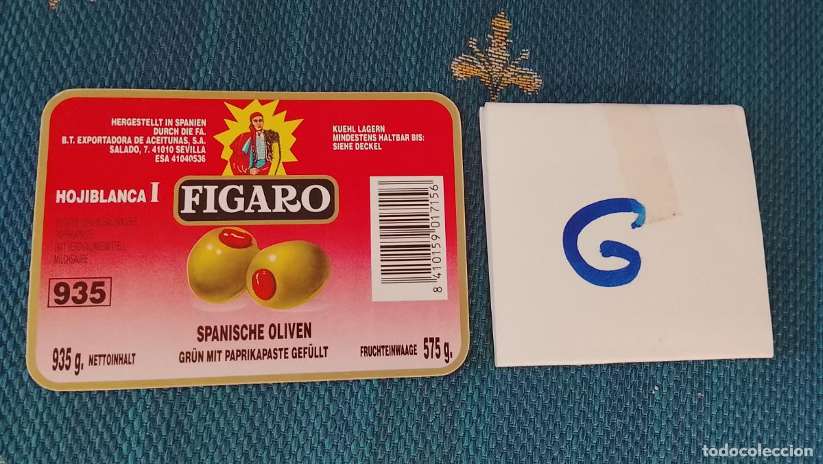 Etiquetas antiguas: Haga su oferta etiqueta - ACEITUNAS EL FIGARO . VER MAS MODELOS PARECIDOS