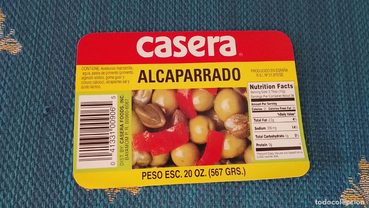 Etiquetas antiguas: Haga su oferta etiqueta - ACEITUNAS Y ENCURTIDOS CASERA ALCAPARRADO . VER MAS MODELOS PARECIDOS