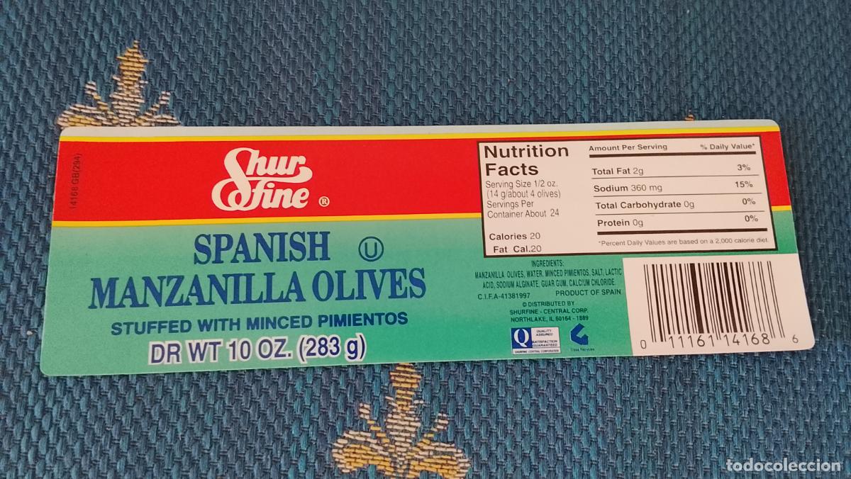Etiquetas antiguas: Haga su oferta etiqueta - ACEITE ACEITUNAS OLIVAS - VER ETIQUETAS SIMILARES DIRENTES