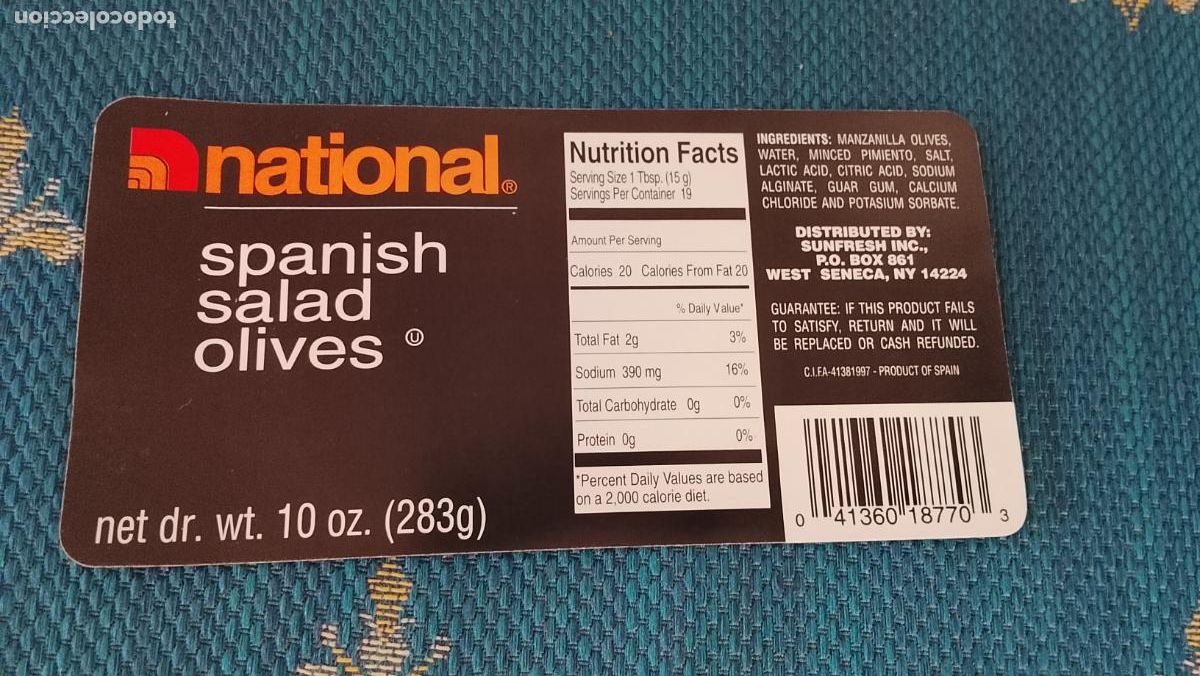 Etiquetas antiguas: Haga su oferta etiqueta - ACEITE ACEITUNAS OLIVAS - VER ETIQUETAS SIMILARES DIRENTES