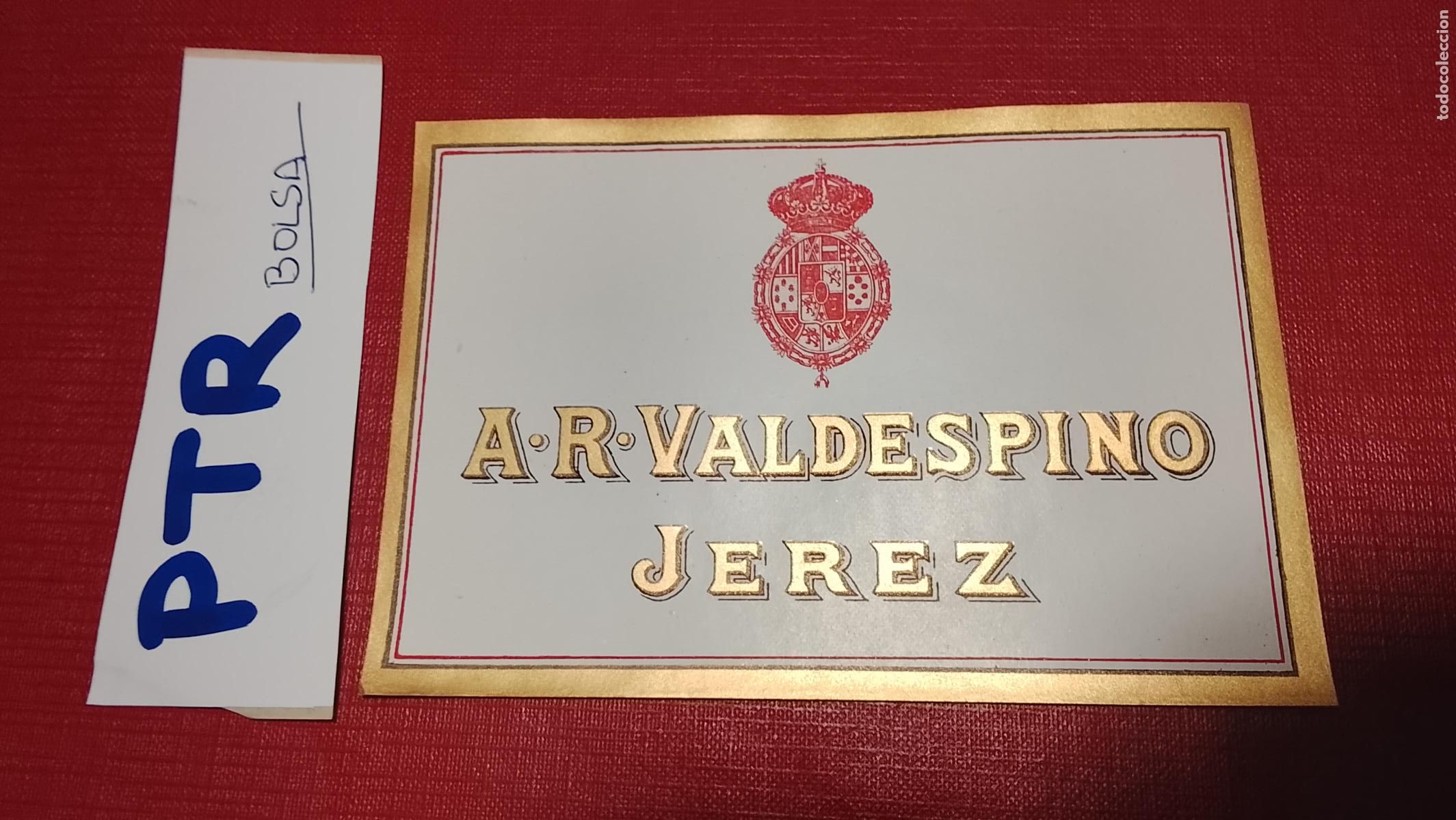 Etiquetas antiguas: etiqueta para bote o botella - vino brandy jerez cadiz malaga etc . ver foto en cada caso - OFERTAS