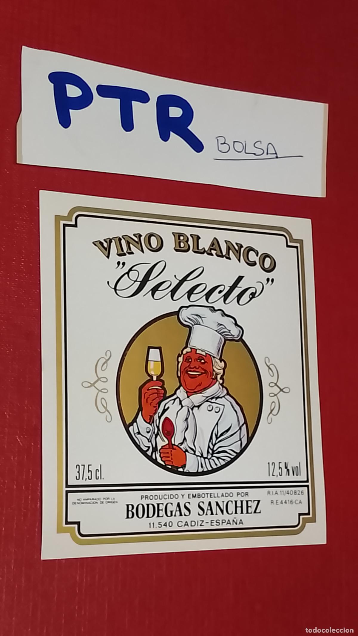 Etiquetas antiguas: etiqueta para bote o botella - vino brandy jerez cadiz malaga etc . ver foto en cada caso - OFERTAS