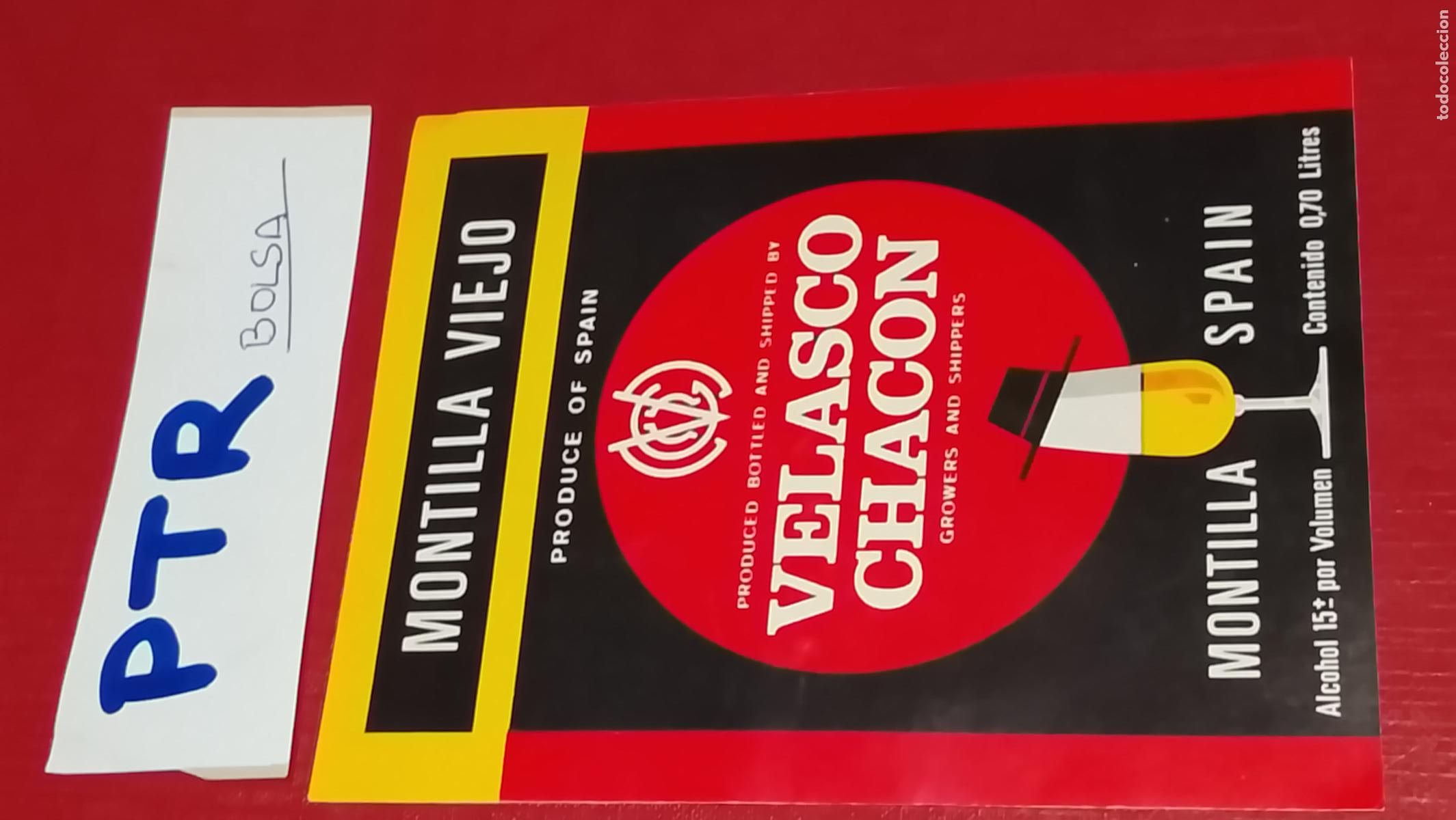 Etiquetas antiguas: etiqueta para bote o botella - vino brandy jerez cadiz malaga etc . ver foto en cada caso - OFERTAS