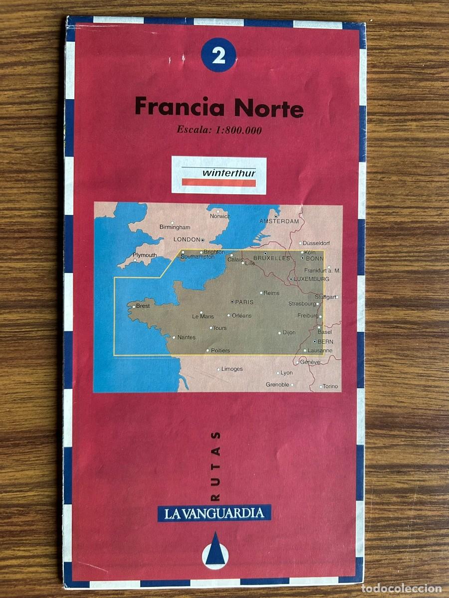 Etiquetas antiguas: MAPAS DE CARRETERAS DE EUROPA 2 FRANCIA NORTE - ESCALA 1:800.000 LA VANGUARDIA 1994