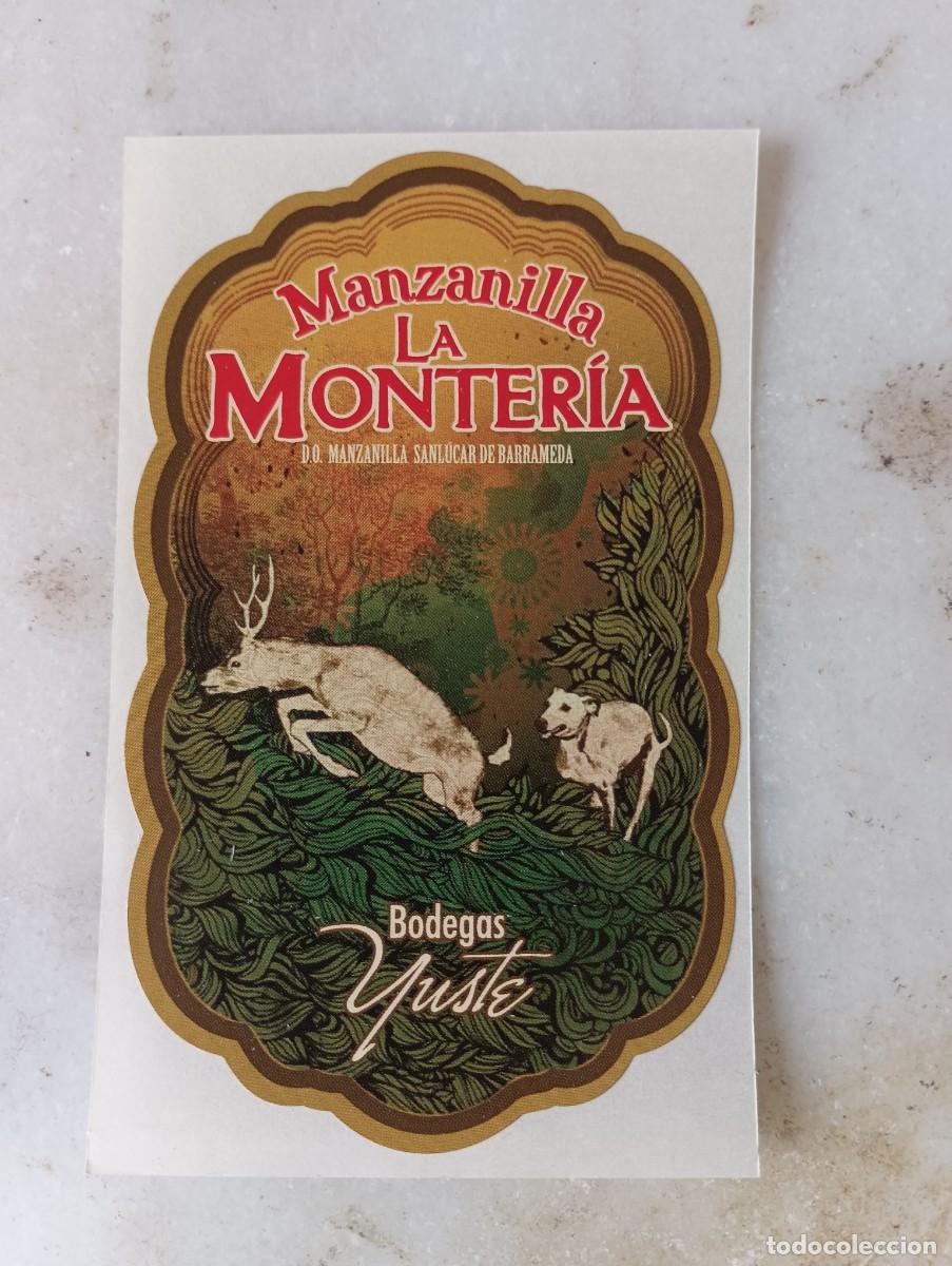 Etiquetas antiguas: Etiqueta manzanilla Sanl&uacute;car bodegas Yuste