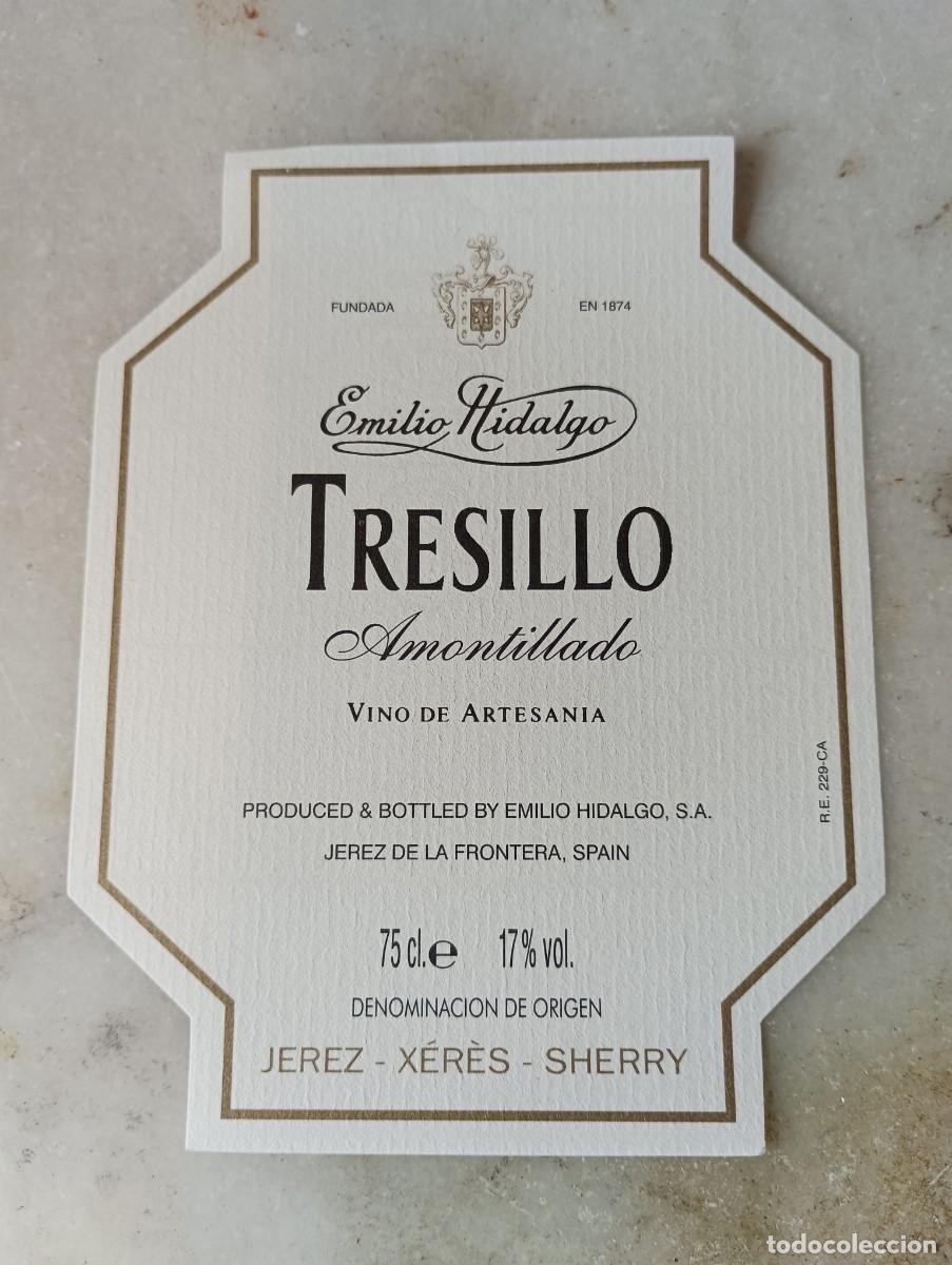 Etiquetas antiguas: Etiqueta vino jerez Emilio hidalgo
