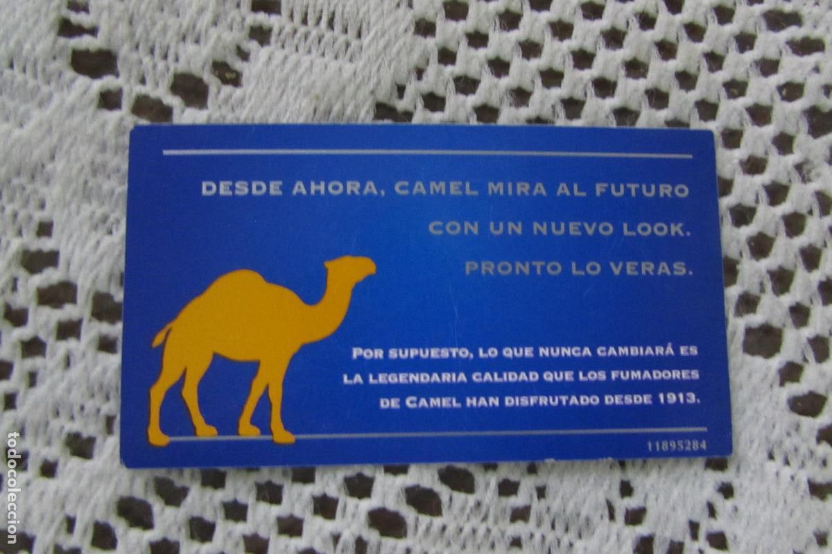 Etiquetas antiguas: ETIQUETA PUBLICIDAD CAMEL DESDE SIEMPRE OFRECIENDO EL MAXIMO PLACER DE FUMAR