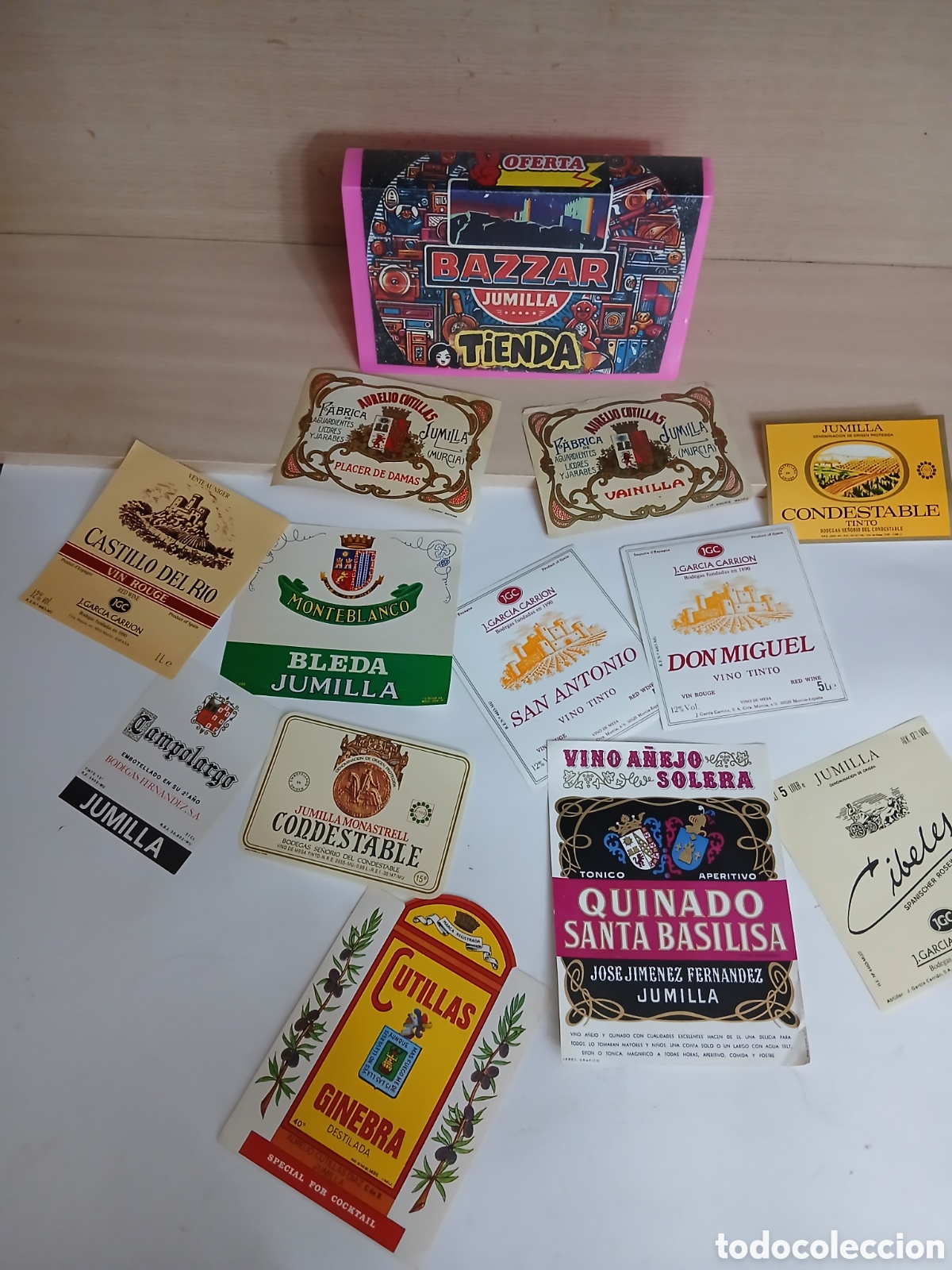 Etiquetas antiguas: Lote de etiquetas de jumilla murcia