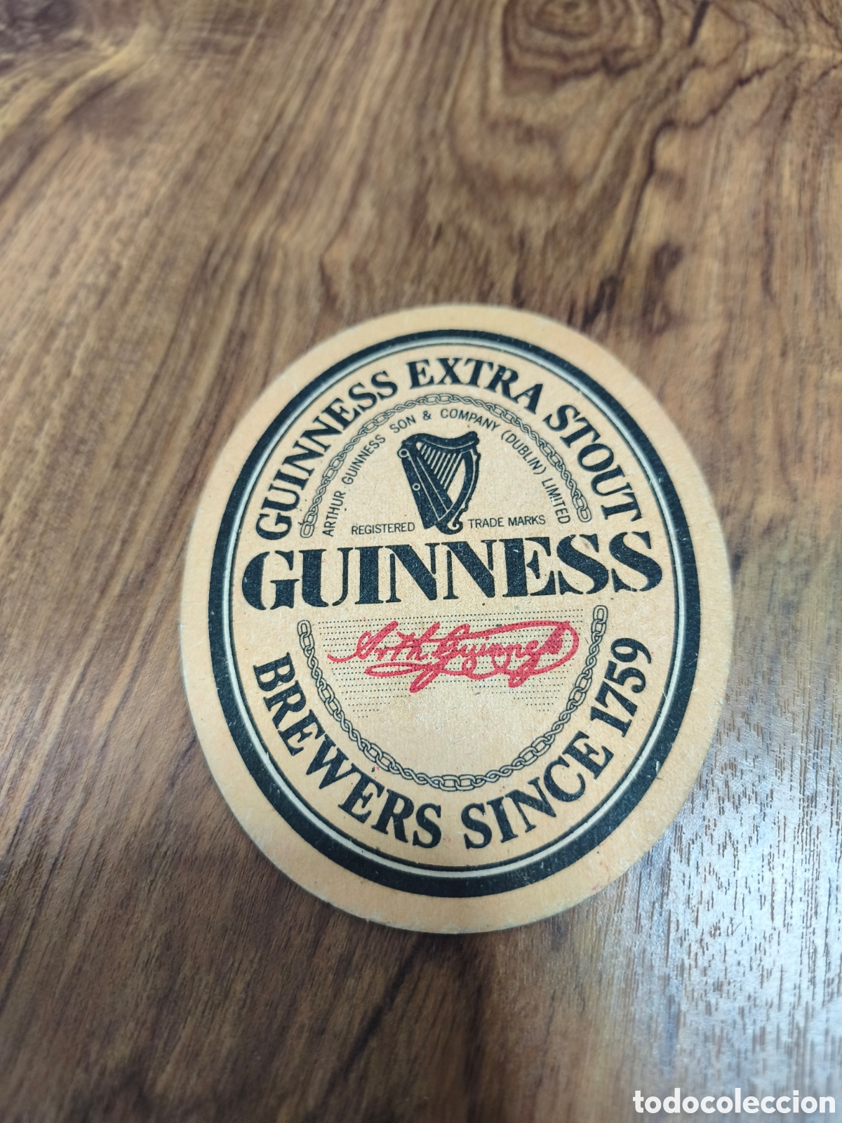 Etiquetas antiguas: Antiguo cart&oacute;n Guinnes Extra Stout