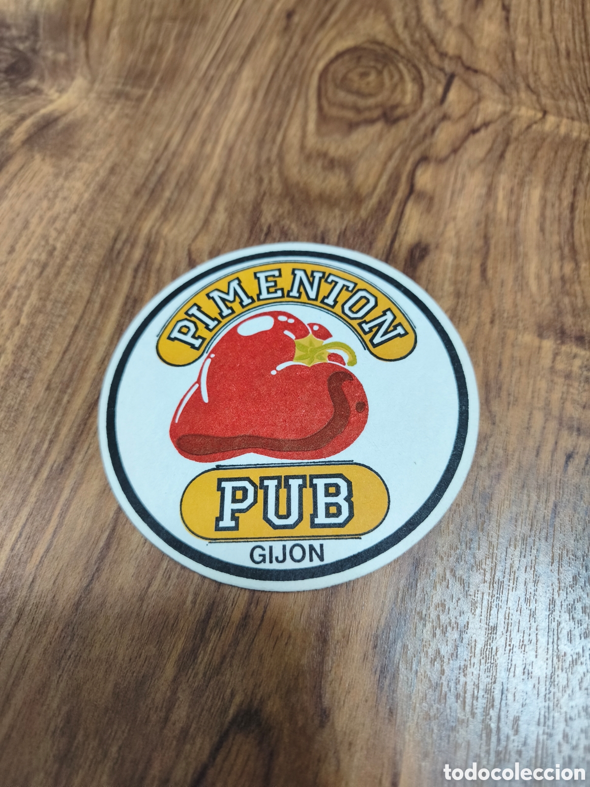 Etiquetas antiguas: Posavasos Piment&oacute;n.Pub Gij&oacute;n - Asturias
