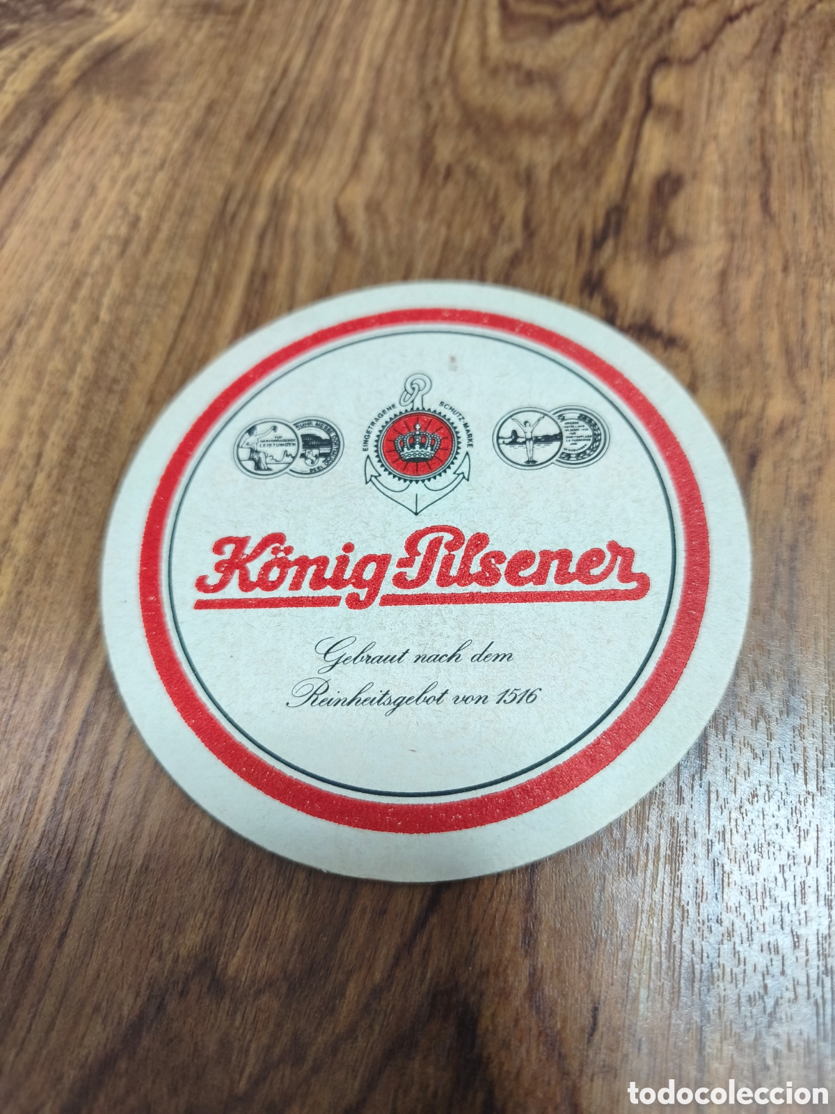 Etiquetas antiguas: Posavasos de cart&oacute;n.K&ouml;nig - Pilsener