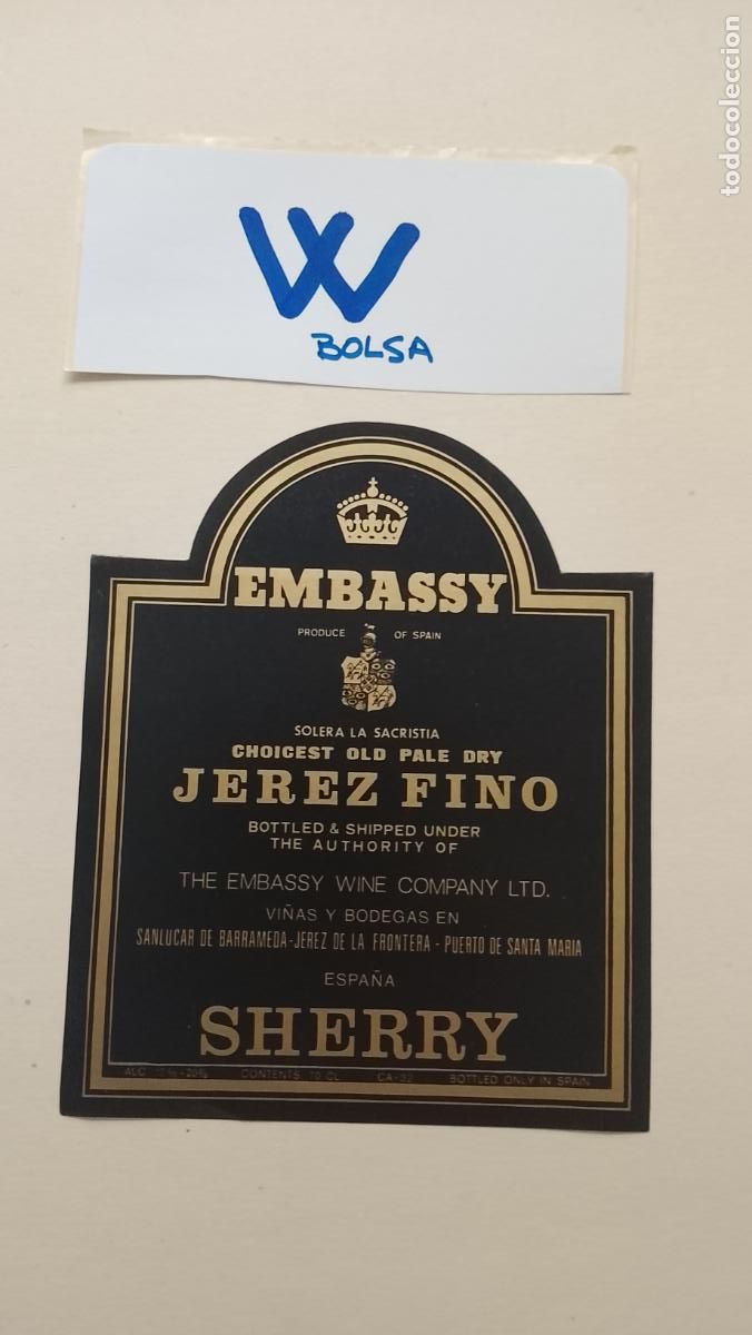 Etiquetas antiguas: HAGA SU OFERTA - ANTIGUA ETIQUETA DE VINOS DE JEREZ LICOR ETC OFERTAS POR LOTES MUCHAS EN MI PERFIL