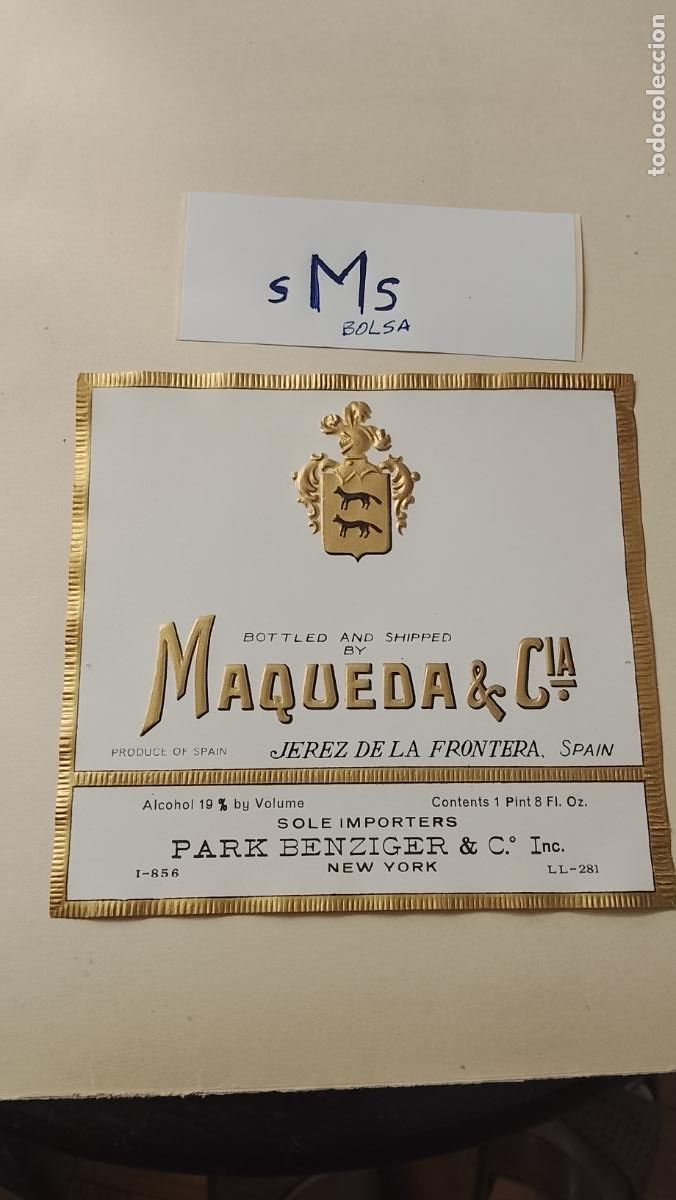 Etiquetas antiguas: HAGA SU OFERTA - ANTIGUA ETIQUETA DE VINOS DE JEREZ LICOR ETC OFERTAS POR LOTES MUCHAS EN MI PERFIL