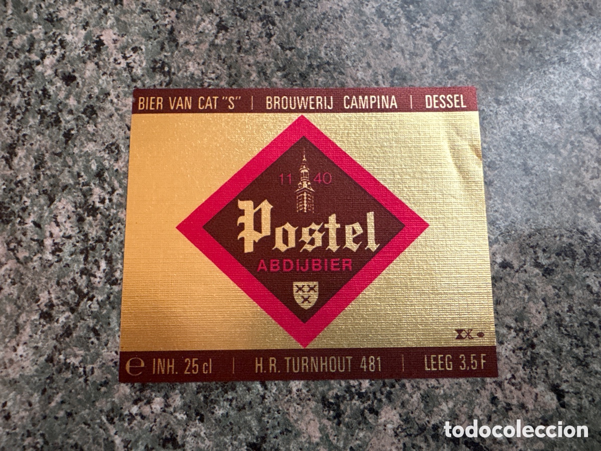 Etiquetas antigas: ETIQUETA DE CERVEZA POSTEL