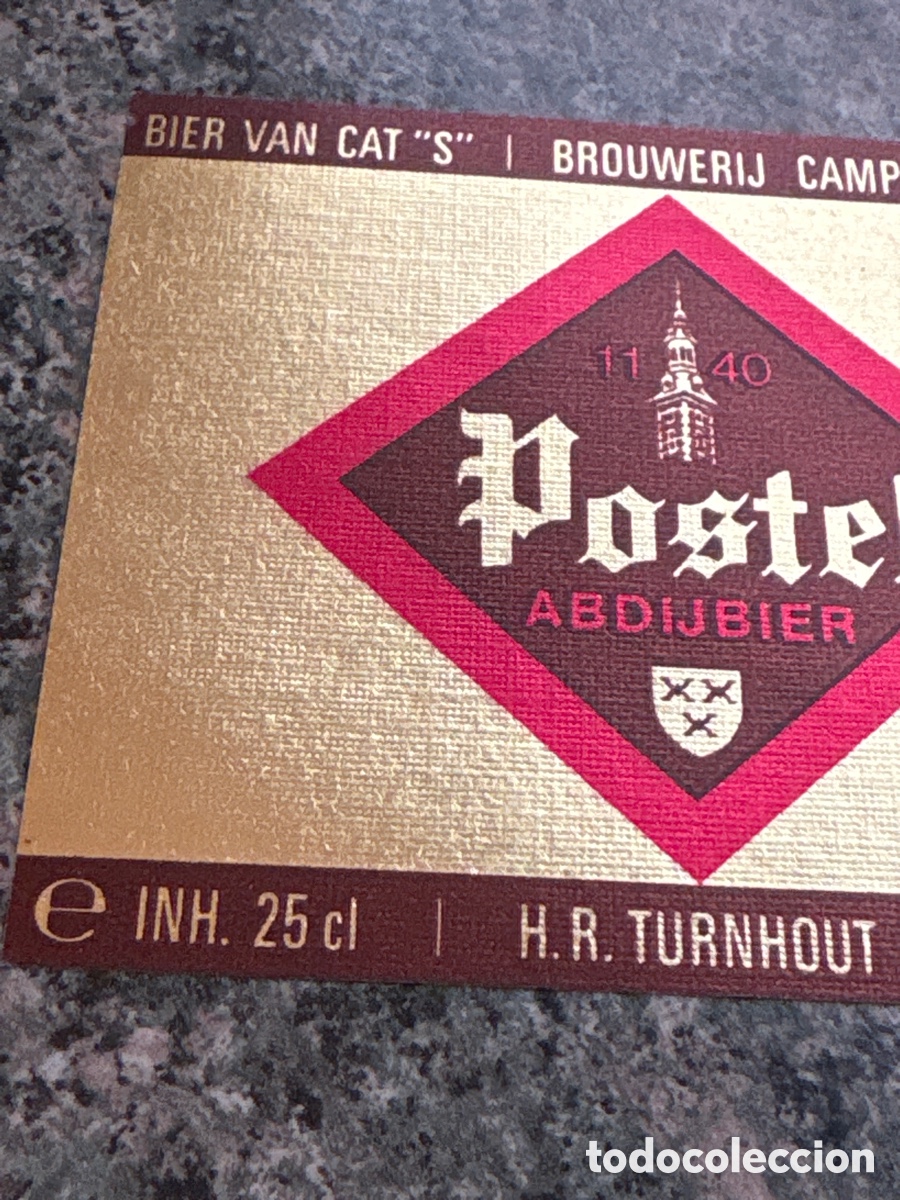 Etiquetas antiguas: ETIQUETA DE CERVEZA POSTEL - Foto 2