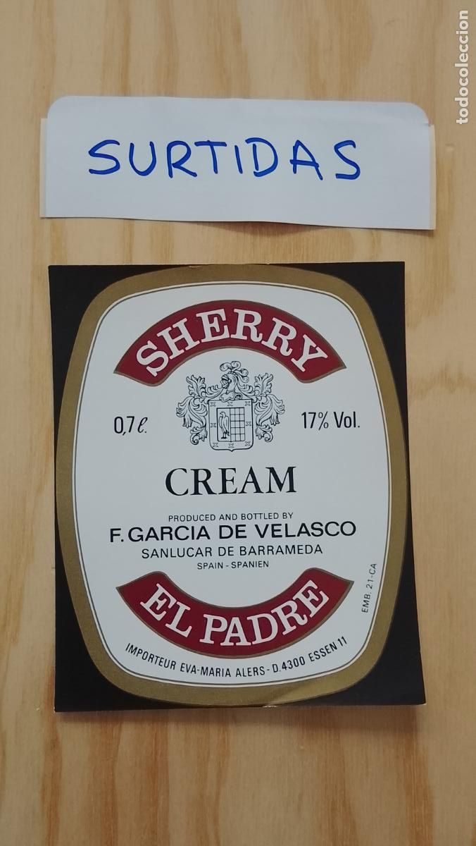 Etiquetas antiguas: HAGA SU OFERTA - ANTIGUA ETIQUETA DE VINOS DE JEREZ LICOR ETC OFERTAS POR LOTES MUCHAS EN MI PERFIL