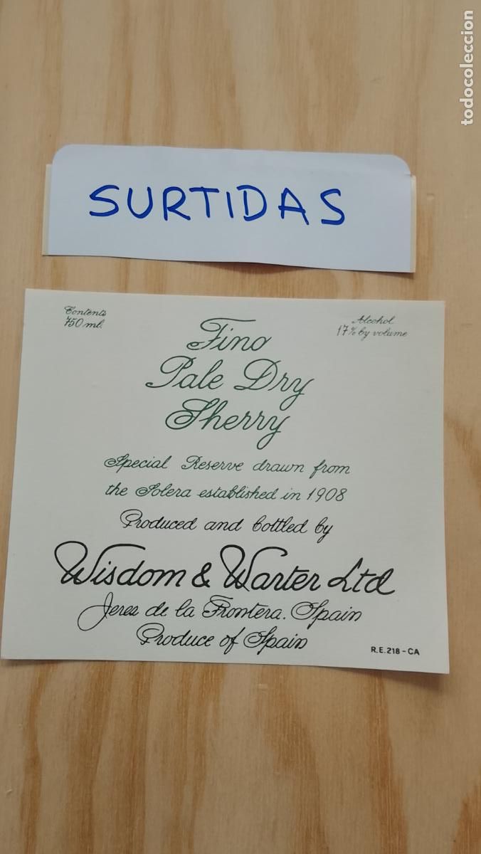Etiquetas antiguas: HAGA SU OFERTA - ANTIGUA ETIQUETA DE VINOS DE JEREZ LICOR ETC OFERTAS POR LOTES MUCHAS EN MI PERFIL