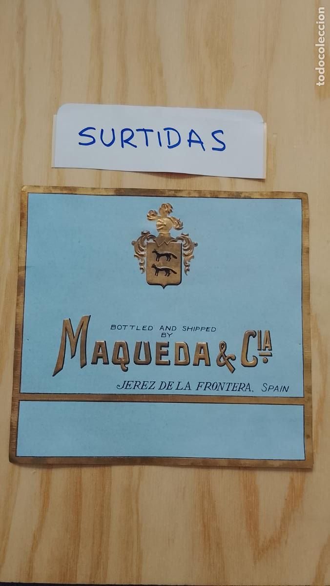 Etiquetas antiguas: HAGA SU OFERTA - ANTIGUA ETIQUETA DE VINOS DE JEREZ LICOR ETC OFERTAS POR LOTES MUCHAS EN MI PERFIL