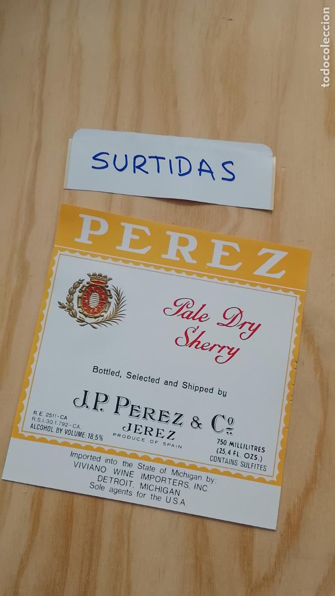 Etiquetas antiguas: HAGA SU OFERTA - ANTIGUA ETIQUETA DE VINOS DE JEREZ LICOR ETC OFERTAS POR LOTES MUCHAS EN MI PERFIL
