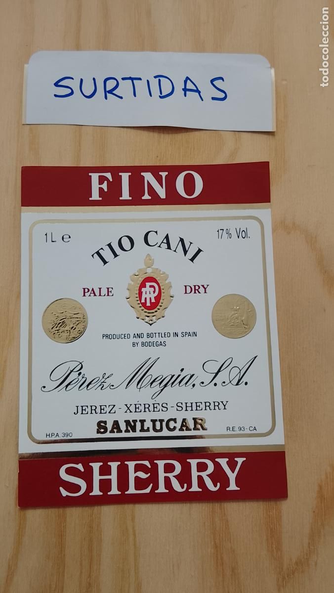 Etiquetas antiguas: HAGA SU OFERTA - ANTIGUA ETIQUETA DE VINOS DE JEREZ LICOR ETC OFERTAS POR LOTES MUCHAS EN MI PERFIL