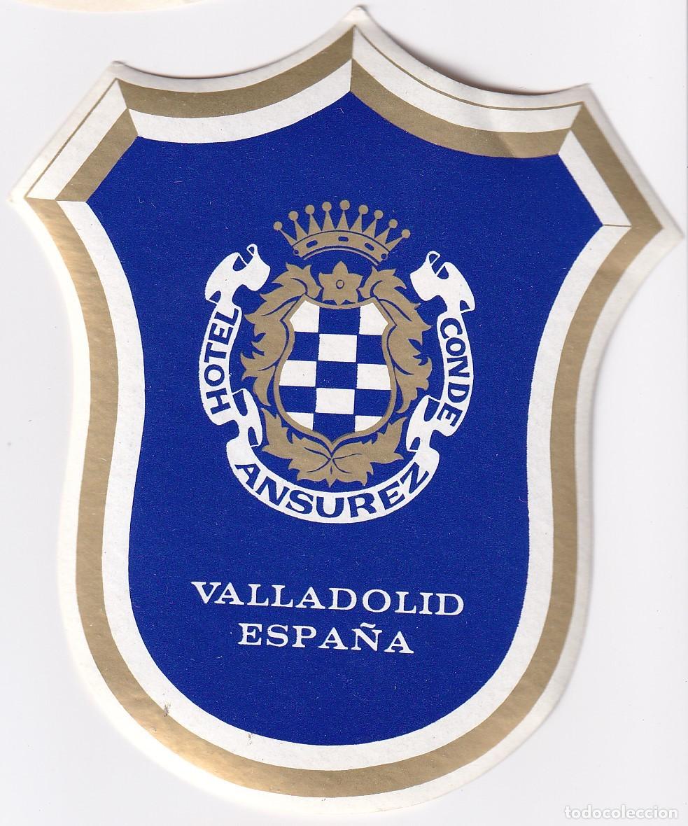 Etiquetas antiguas: ANTIGUA ETIQUETA DEL HOTEL ANSUREZ DE VALLADOLID
