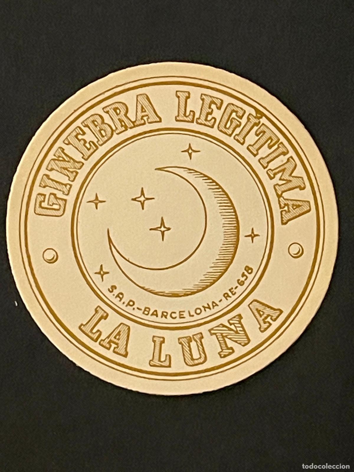 Etiquetas antiguas: ANTIGUA ETIQUETA GINEBRA LEGITIMA LA LUNA