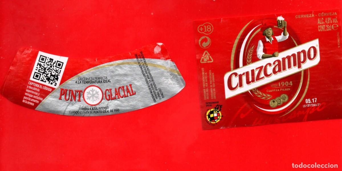 &Eacute;tiquettes anciennes: ETIQUETA CERVEZA CRUZCAMPO 25 CL