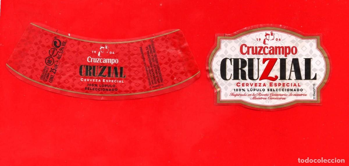 &Eacute;tiquettes anciennes: ETIQUETA CERVEZA CRUZCAMPO CRUZIAL 25 CL
