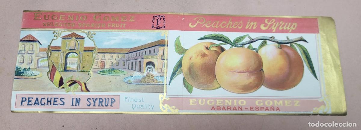 Etiquetas antiguas: ANTIGUA ETIQUETA CONSERVAS VEGETALES ABARAN MURCIA BANDERA REPUBLICANA