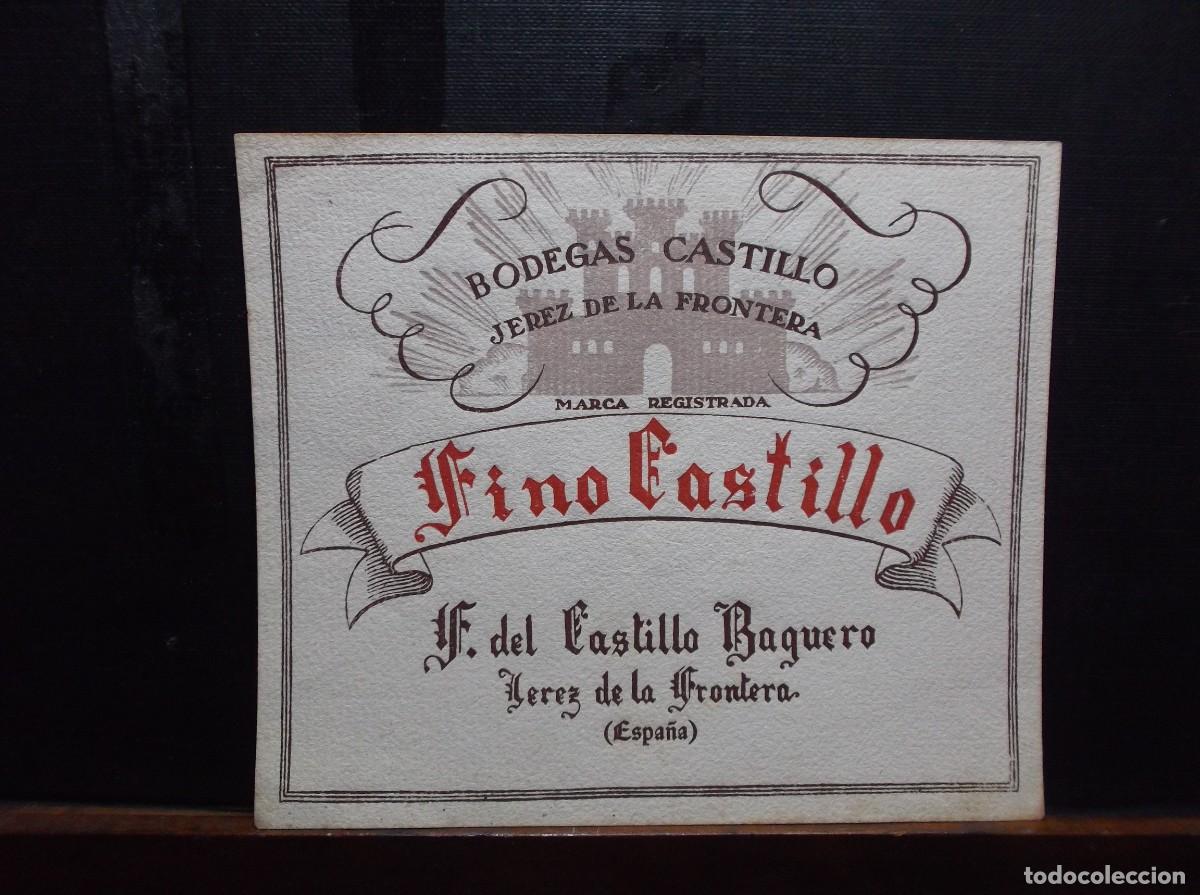 Etiquetas antiguas: ETIQUETA DE BODEGAS CASTILLO - JEREZ DE LA FRONTERA