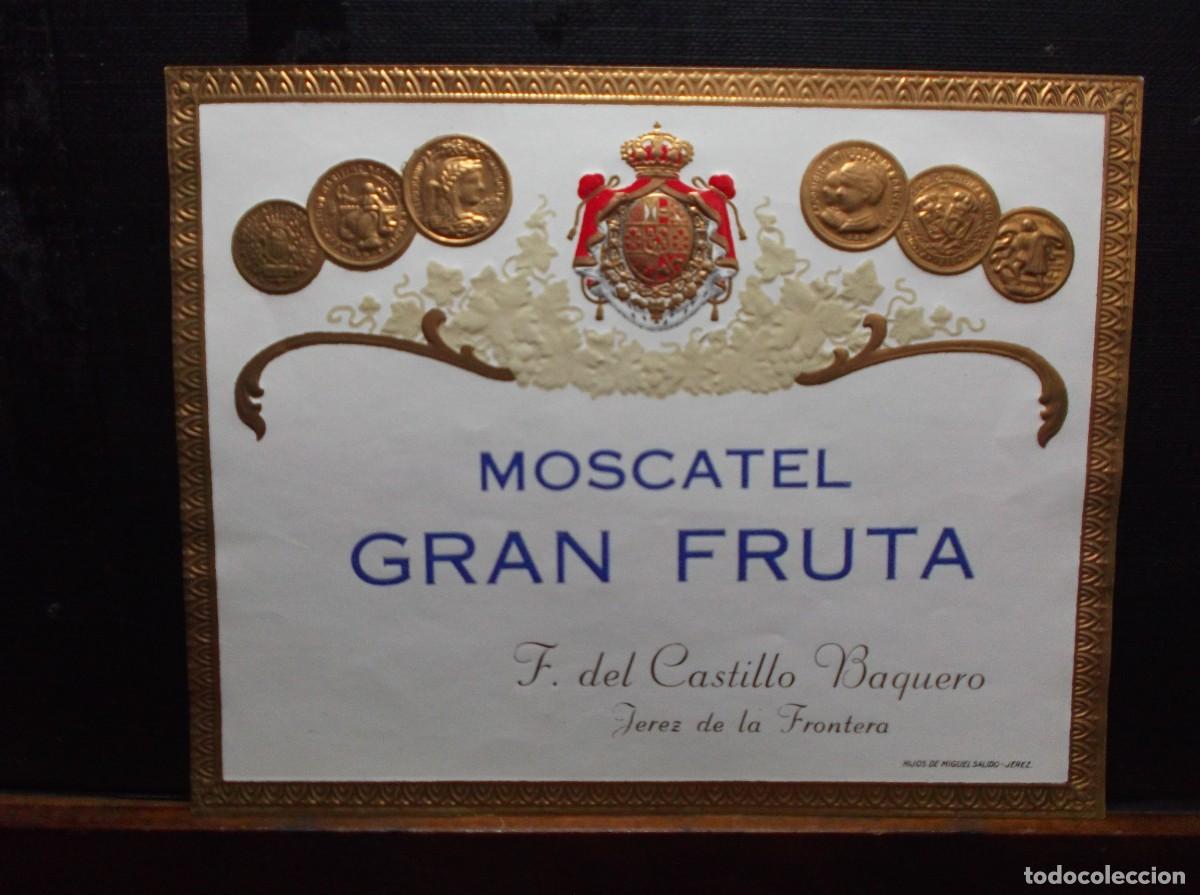 Etiquetas antiguas: ETIQUETA DE BODEGAS CASTILLO - JEREZ DE LA FRONTERA