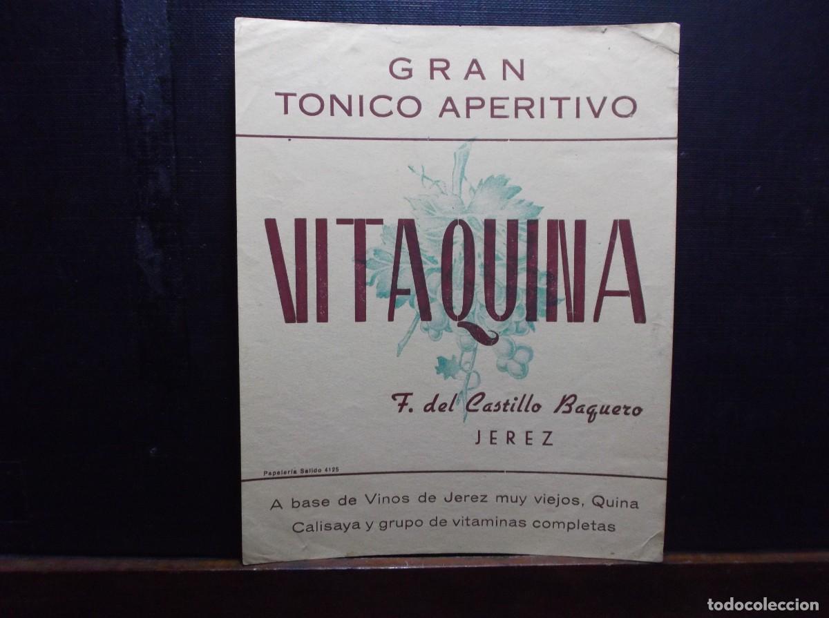 Etiquetas antiguas: ETIQUETA DE BODEGAS CASTILLO - JEREZ DE LA FRONTERA