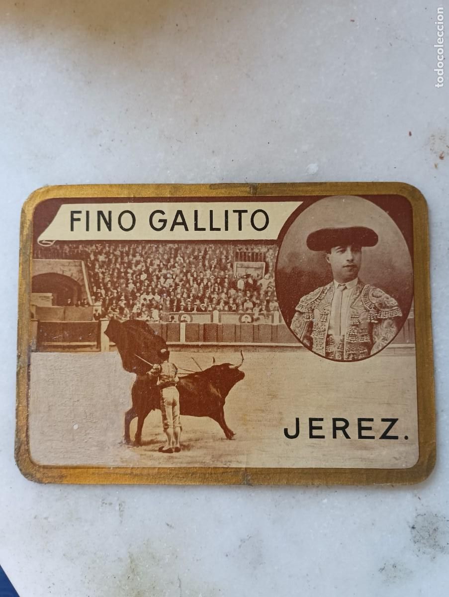 Etiquetas antiguas: Antigua etiqueta vino jerez torero R oneale