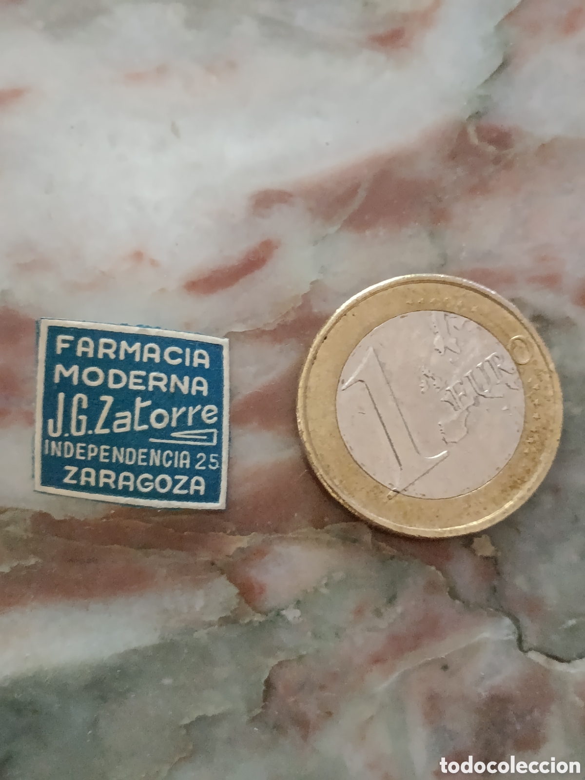 Etiquetas antiguas: Farmacia J.G ZaTorre [ ZARAGOZA ETIQUETAS A&Ntilde;OS 40-50 ]