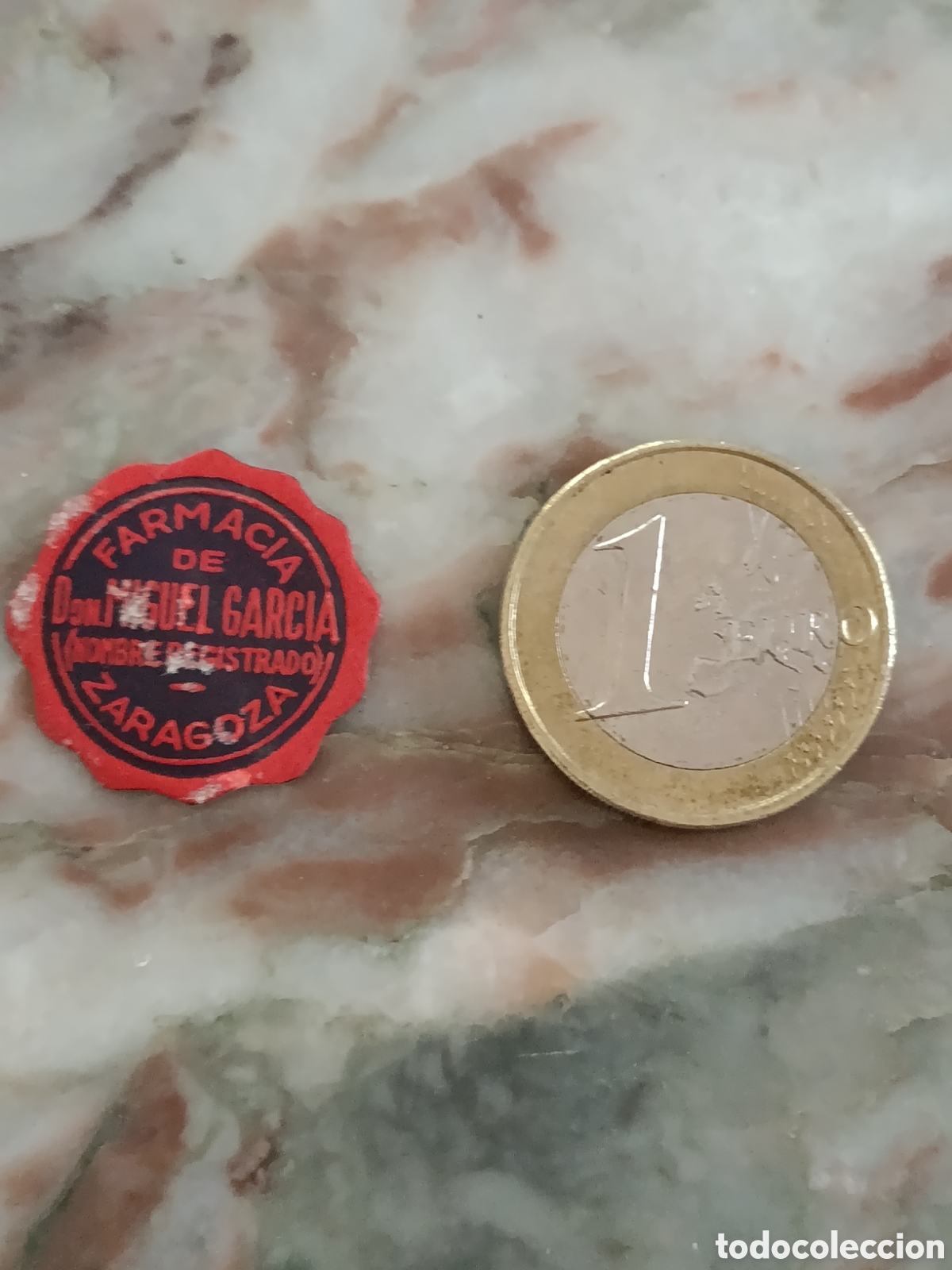 Etiquetas antiguas: FARMACIA MIGUEL GARCIA [ ZARAGOZA ETIQUETAS A&Ntilde;OS 40-50 ]