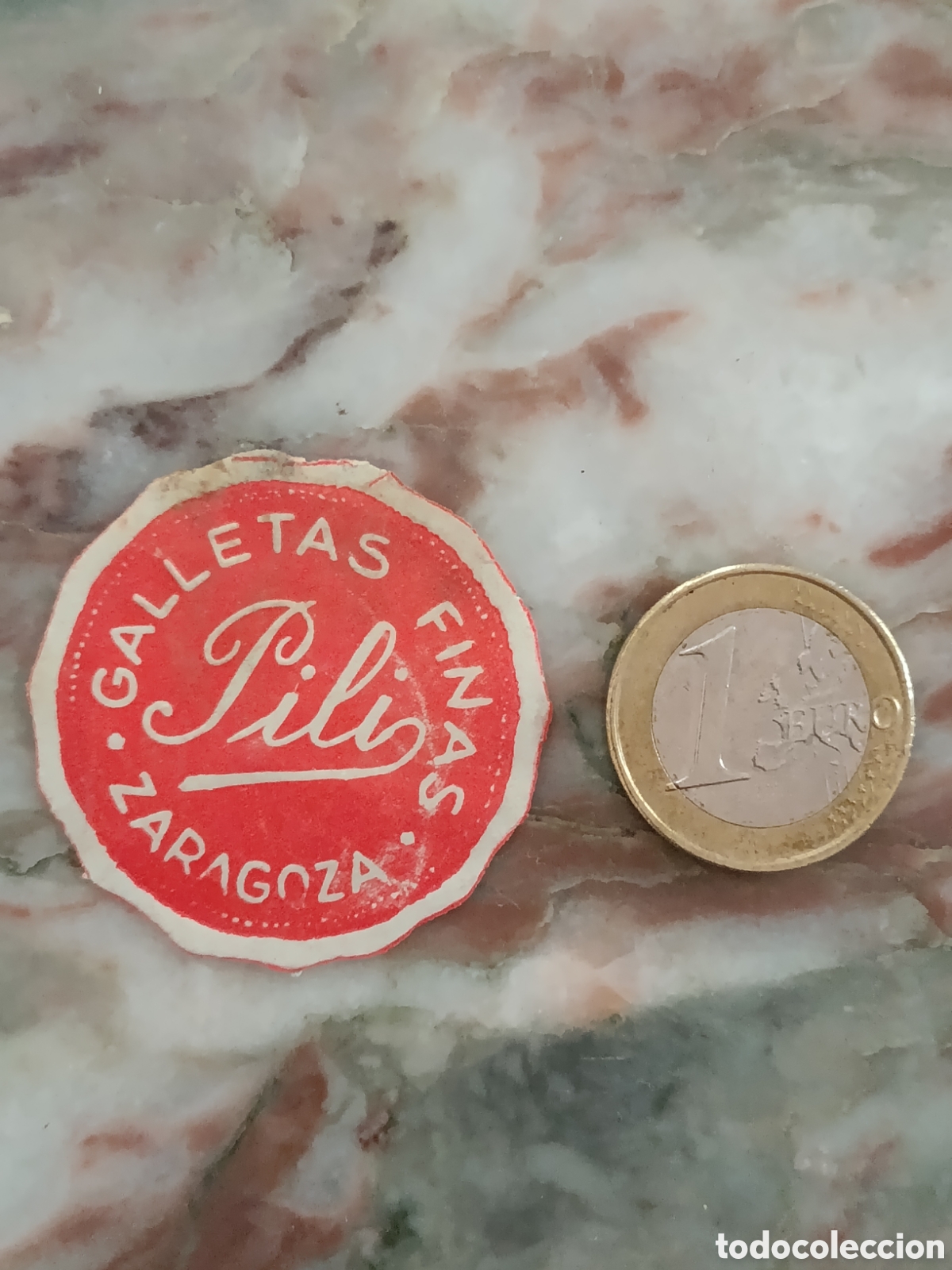 Etiquetas antiguas: Galletas finas [ ZARAGOZA ETIQUETAS A&Ntilde;OS 40-50 ]