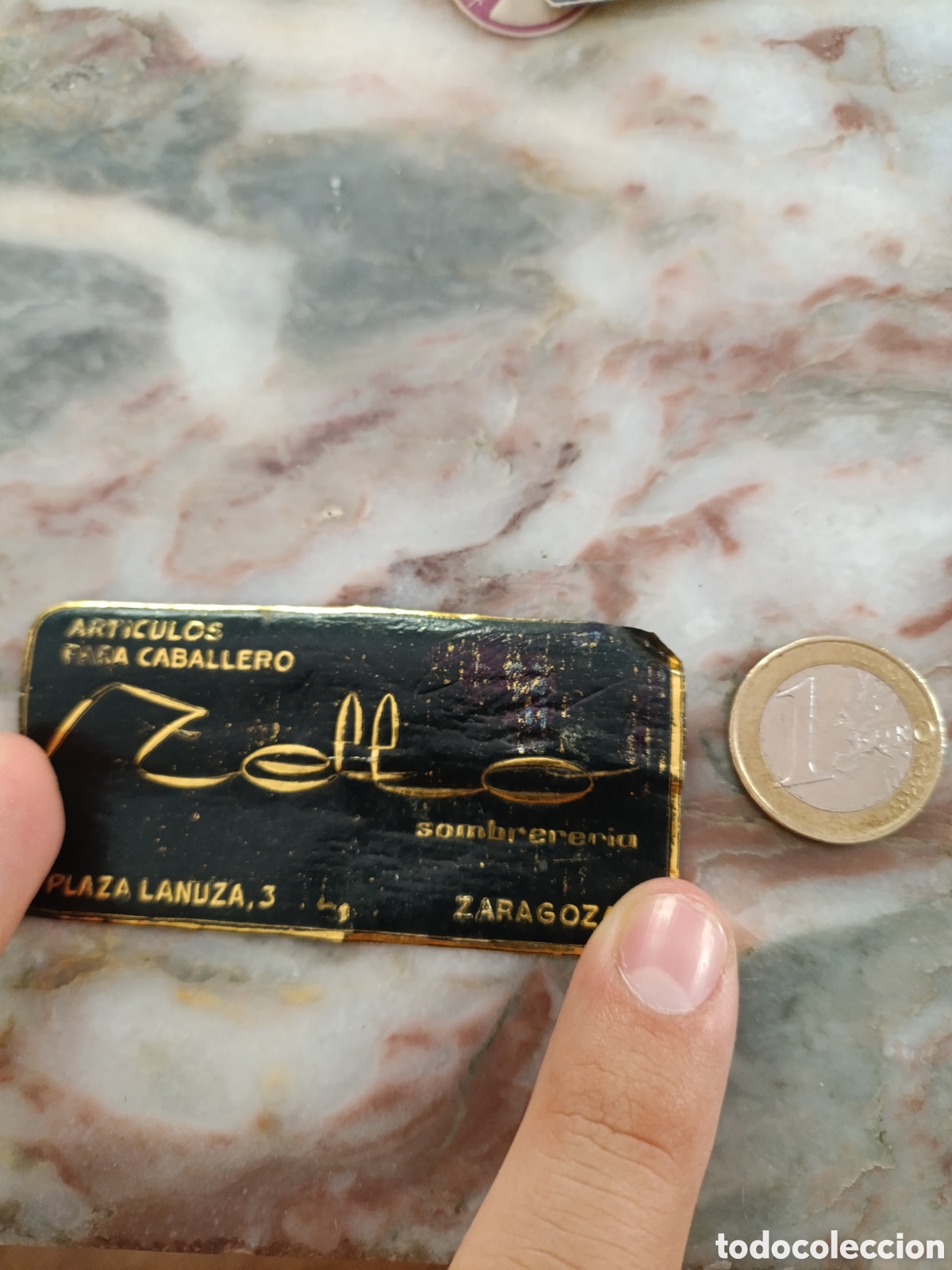 Etiquetas antiguas: ART&Iacute;CULOS DE CABALLERO SOMBRERERIA [ ZARAGOZA ETIQUETAS A&Ntilde;OS 40-50 ]
